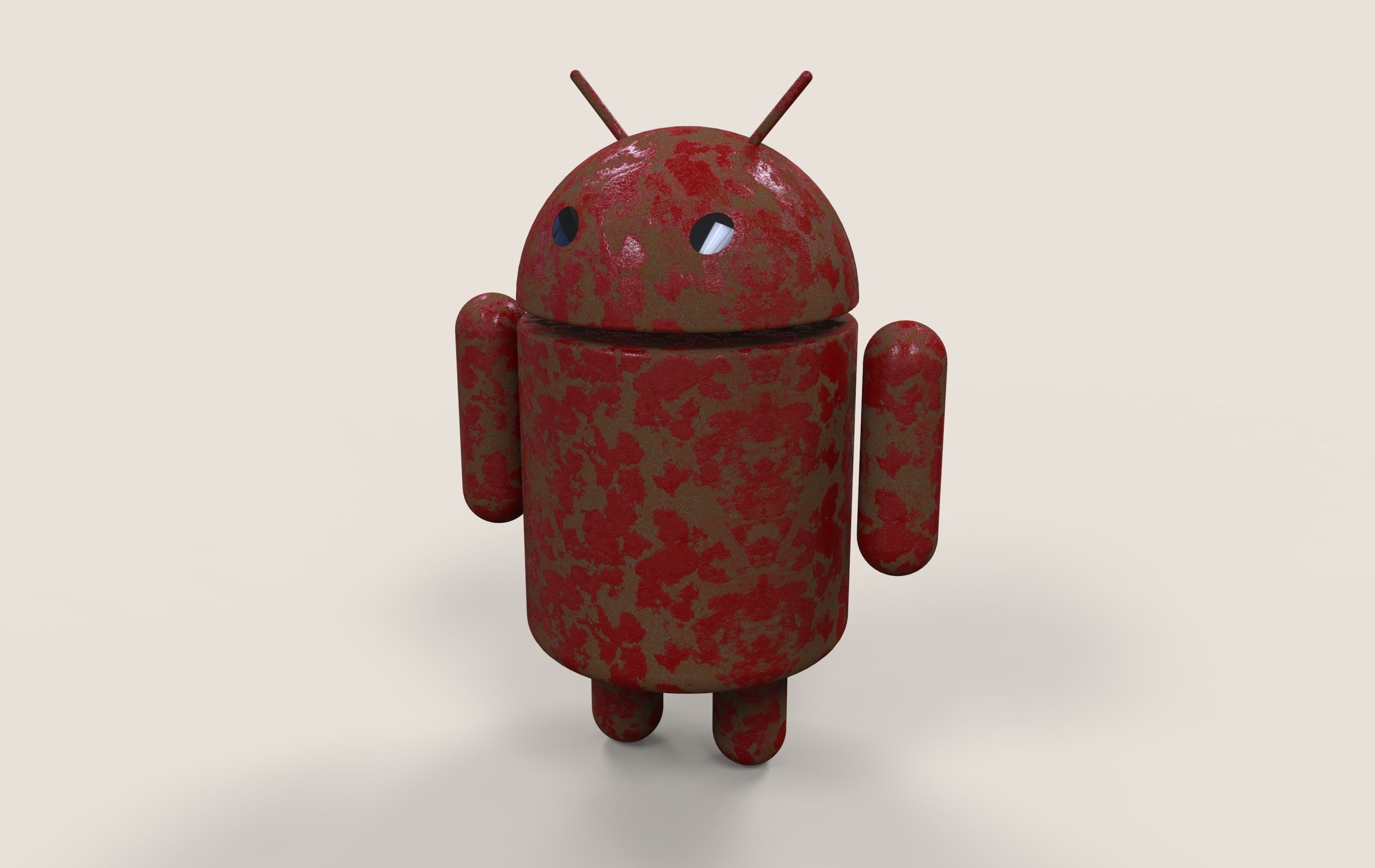 Android robot Free 3D model_2