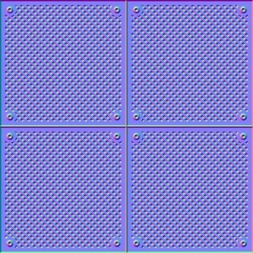 Futuristic bunker scene Free low-poly 3D model_3