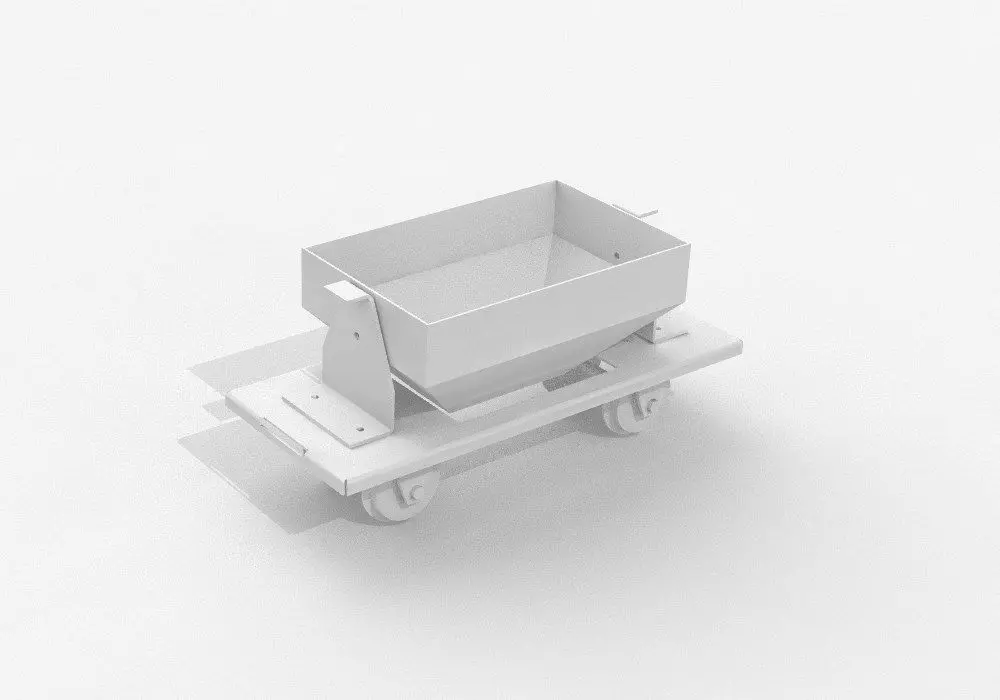 Garden Railway Coal Wagon 132 OpenRailway Free 3D model