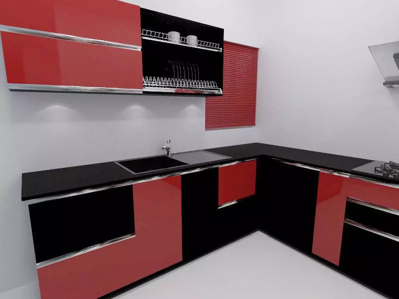 Kithen kitchen design 3D model_0