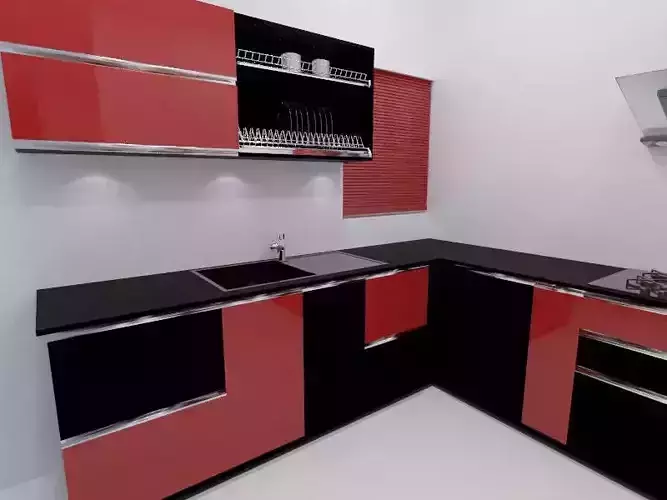 Kithen kitchen design 3D model