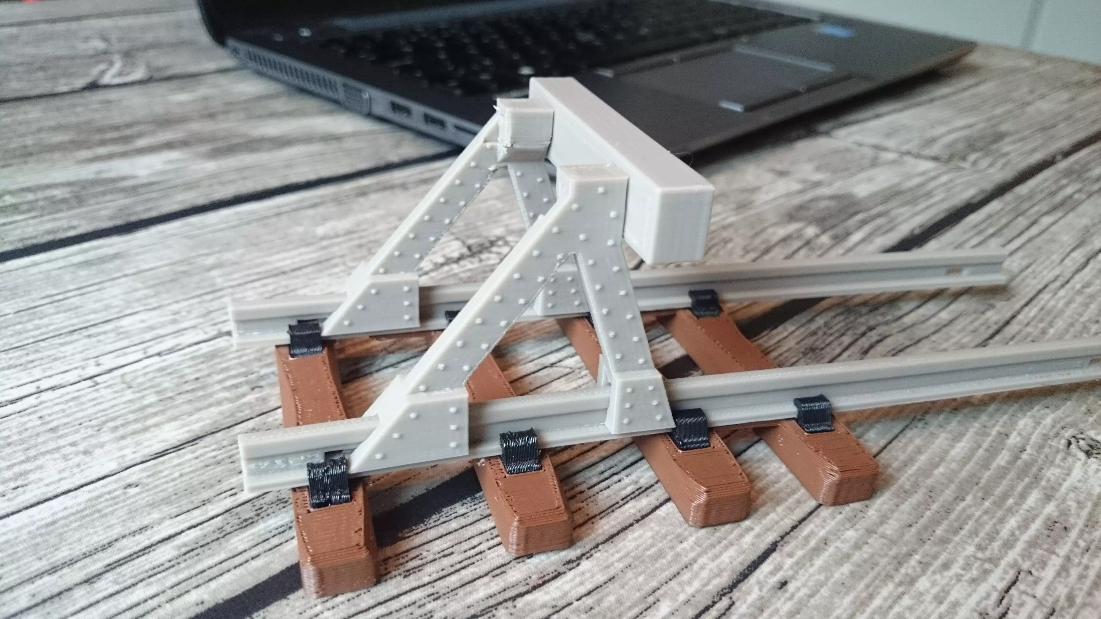 Model Railway Buffer Stop 132 OpenRailway Free 3D model