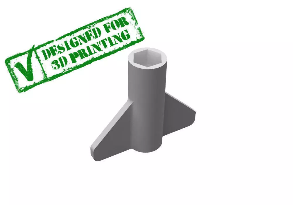 OpenRC Wheel Nut Wrench Free 3D model
