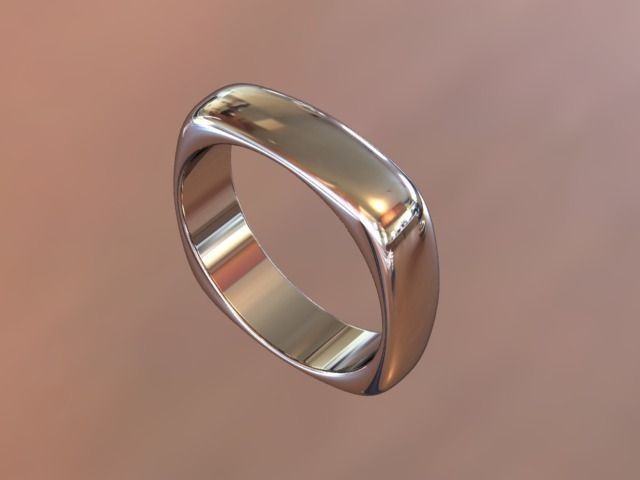 Square ring 3D print model_0