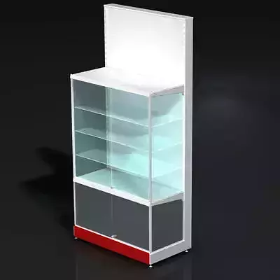 Big glass store stand