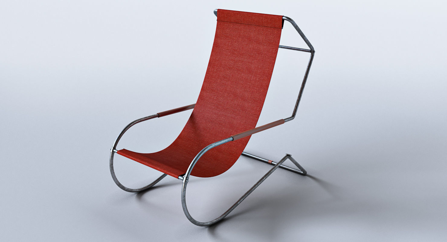 Lido lounge chair 3D model_5