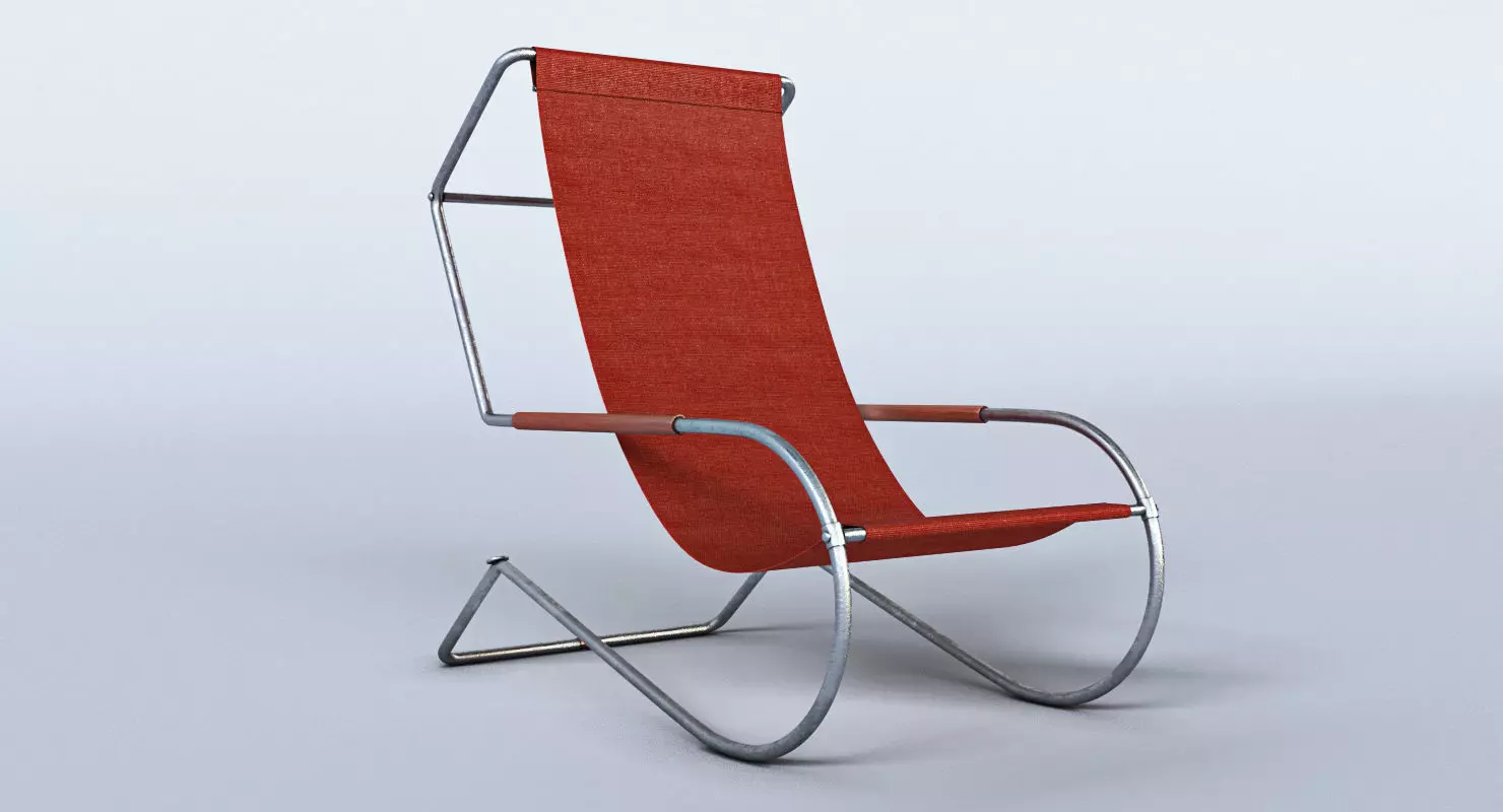 Lido lounge chair 3D model_0