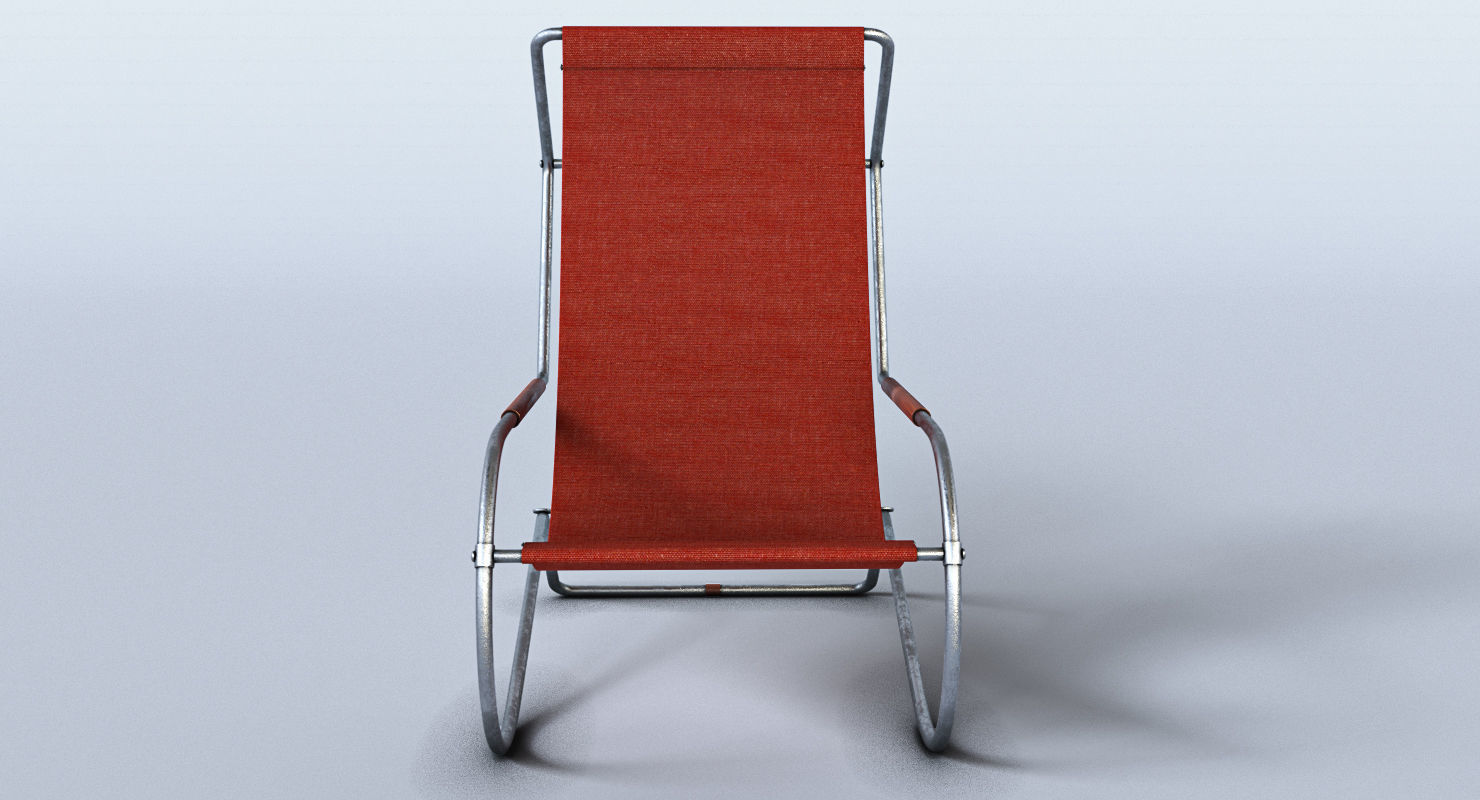 Lido lounge chair 3D model_3