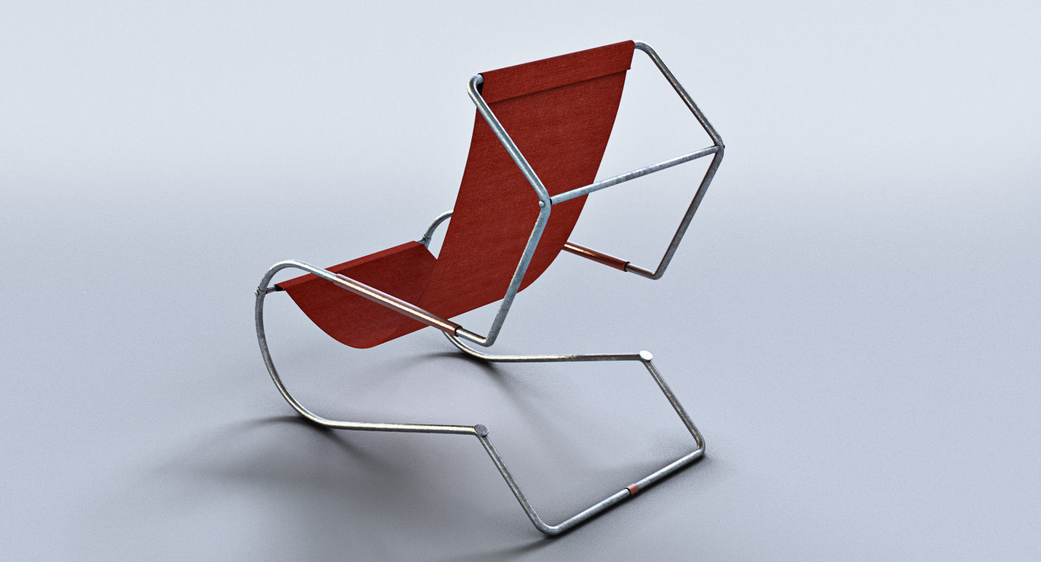 Lido lounge chair 3D model_1