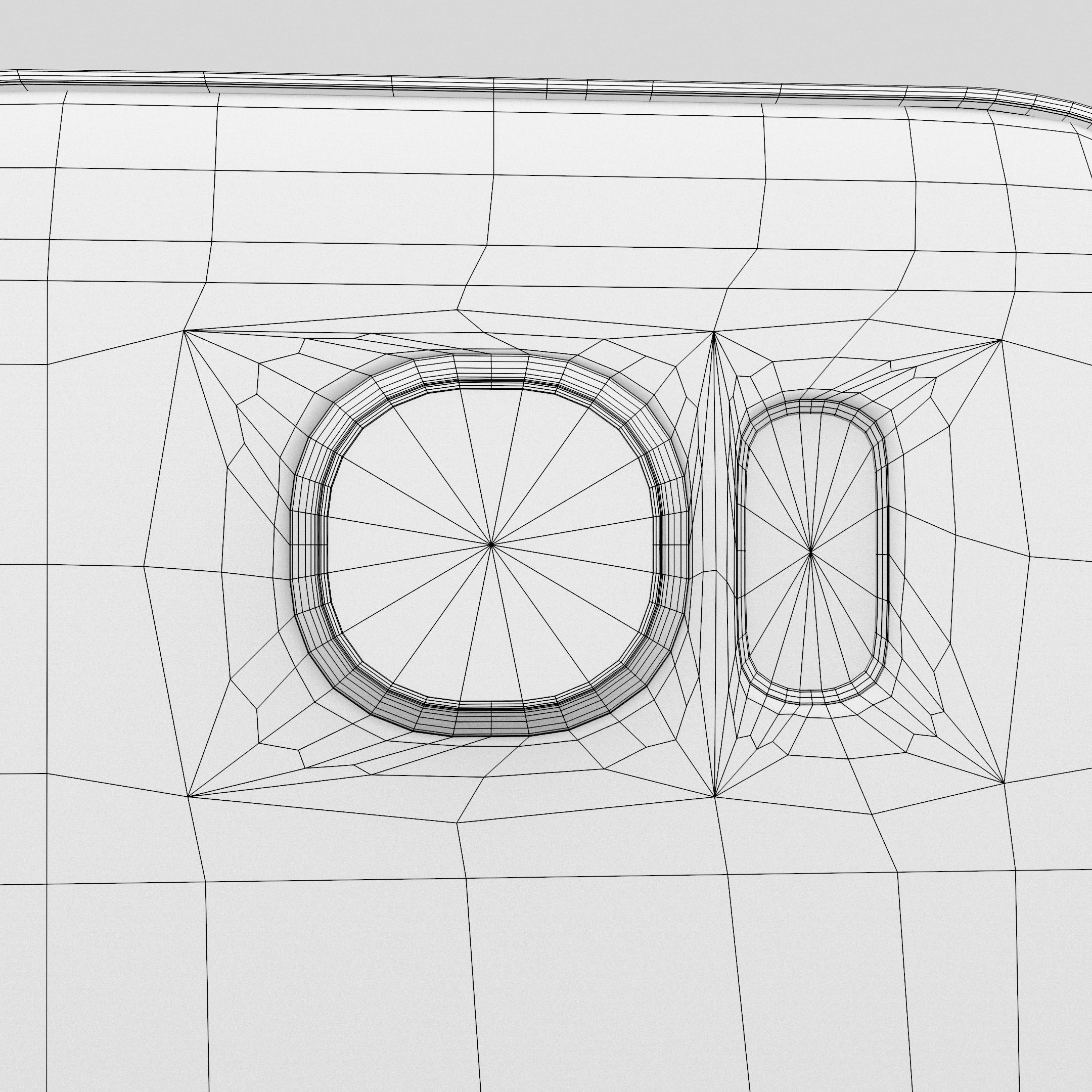 Samsung Galaxy S6 Edge Sapphire Black Low-poly 3D model_30