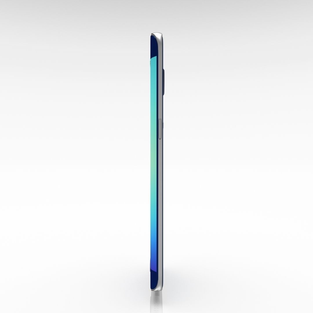 Samsung Galaxy S6 Edge Sapphire Black Low-poly 3D model_9