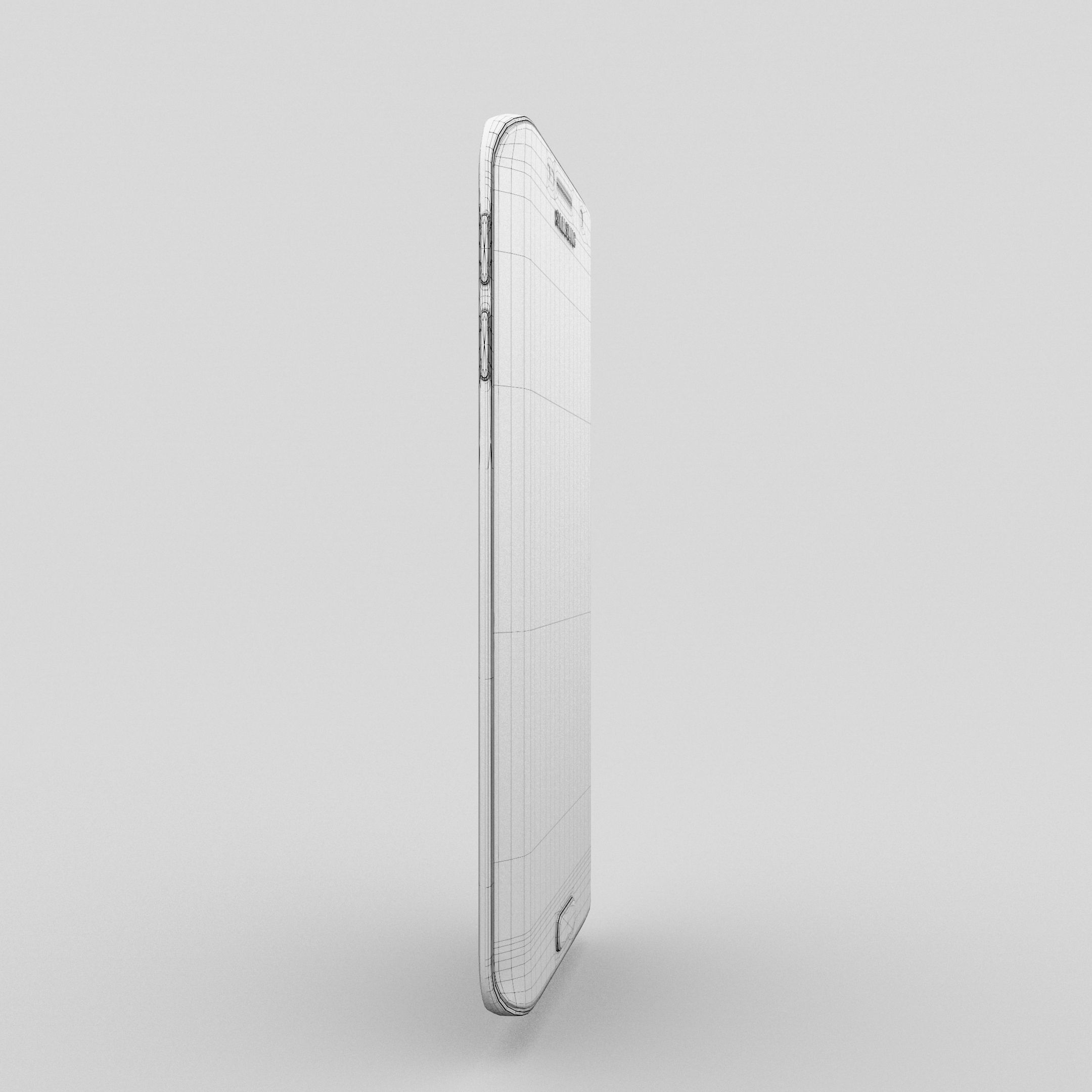 Samsung Galaxy S6 Edge Sapphire Black Low-poly 3D model_35