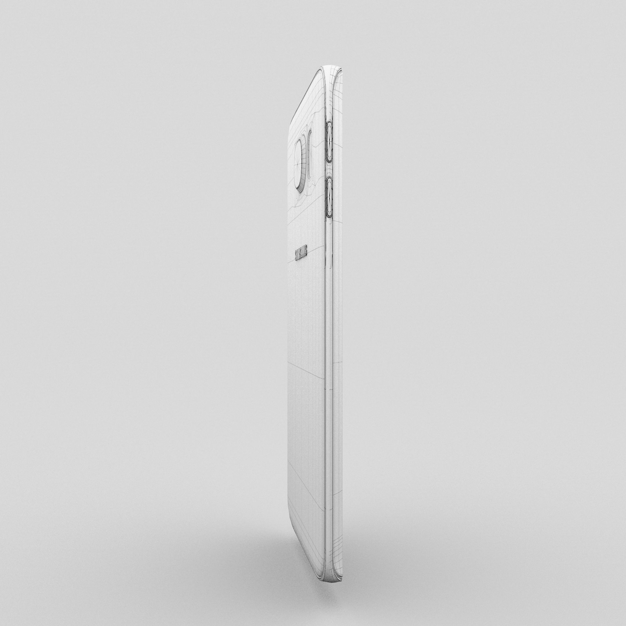 Samsung Galaxy S6 Edge Sapphire Black Low-poly 3D model_24