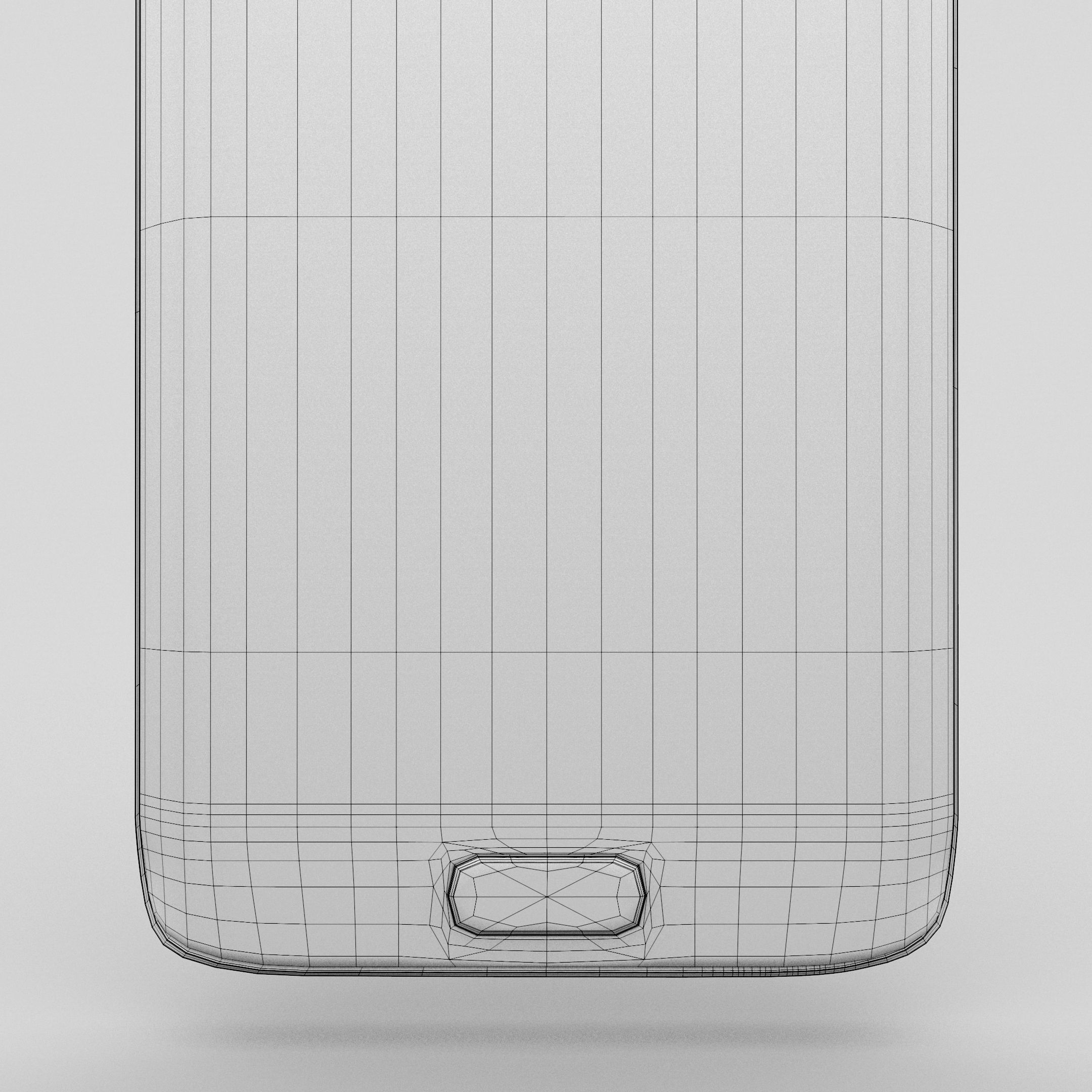 Samsung Galaxy S6 Edge Gold Platinum Low-poly 3D model_28