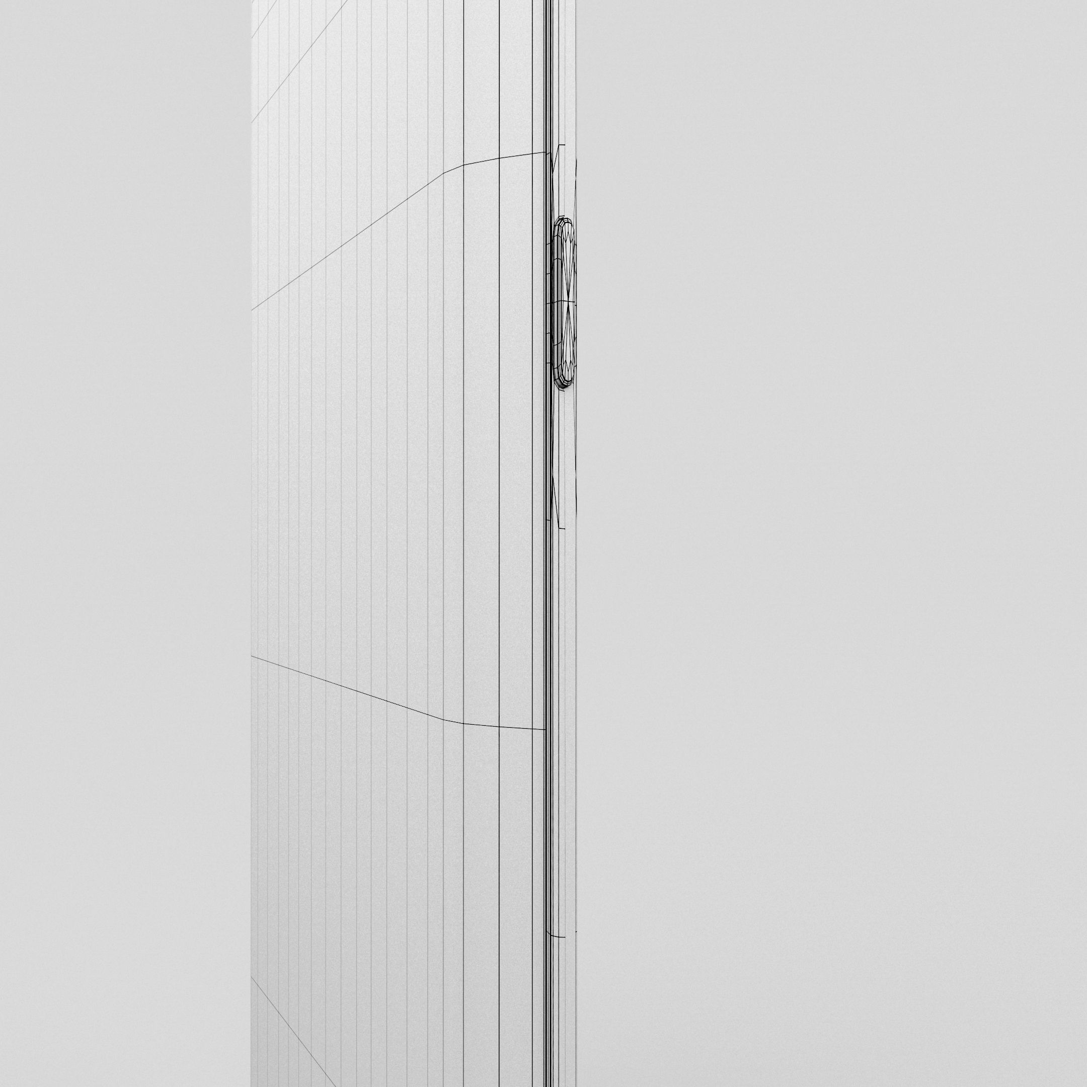 Samsung Galaxy S6 Edge Gold Platinum Low-poly 3D model_24