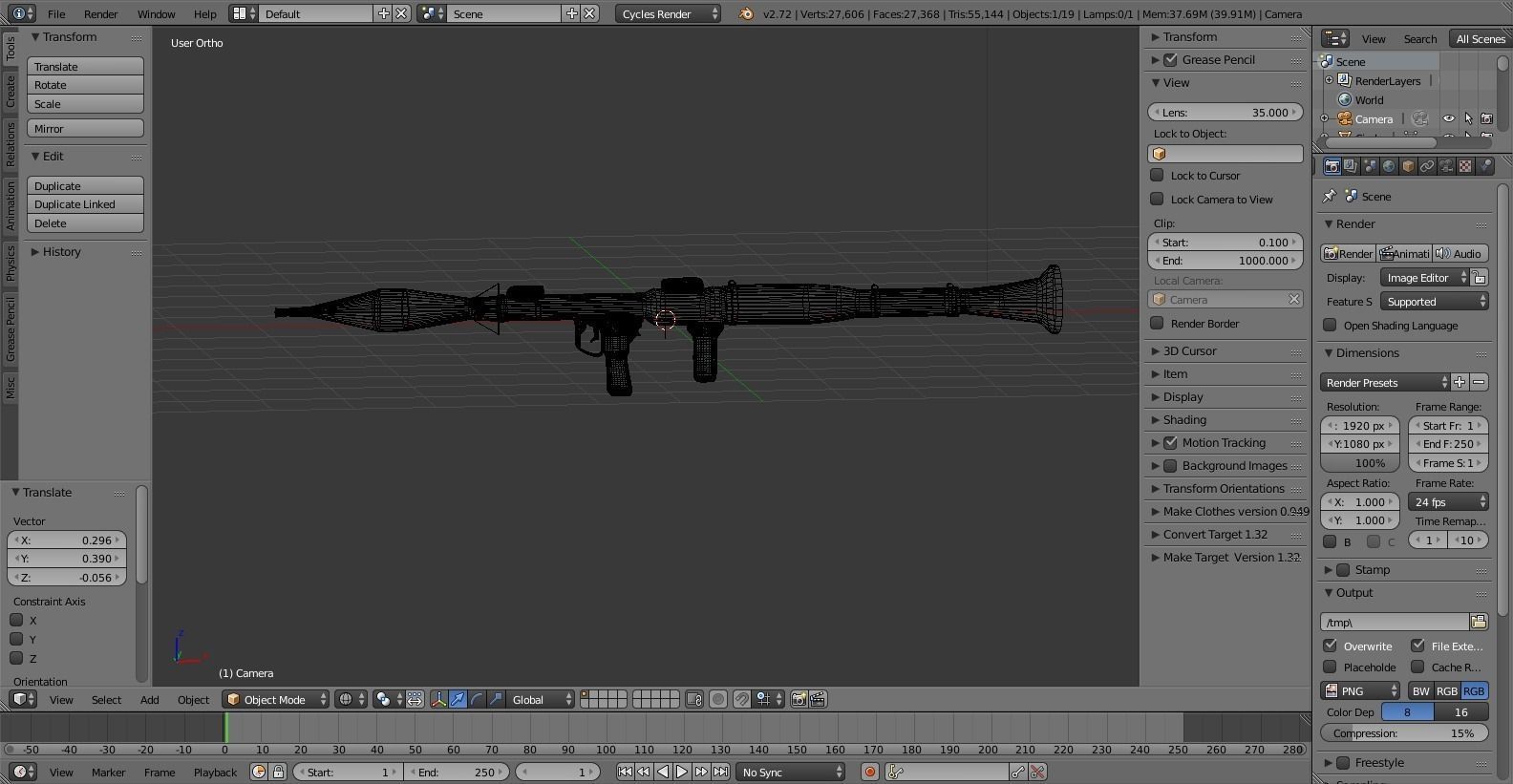Grenade Launcher  3D model_3