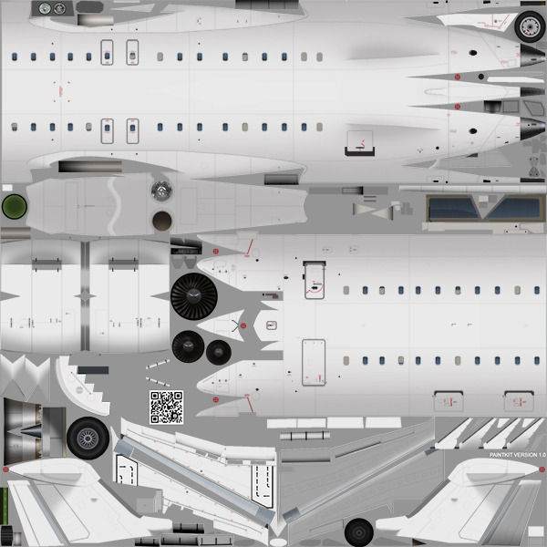 Bombardier CRJ 1000 Low-poly 3D model_11
