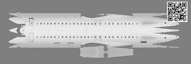 Bombardier CRJ 1000 Low-poly 3D model_12