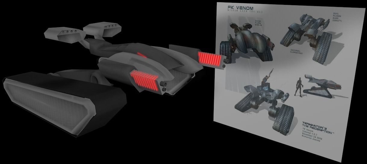 Terminator FK Venom Low-poly 3D model