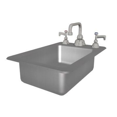 shallow rectangular sink