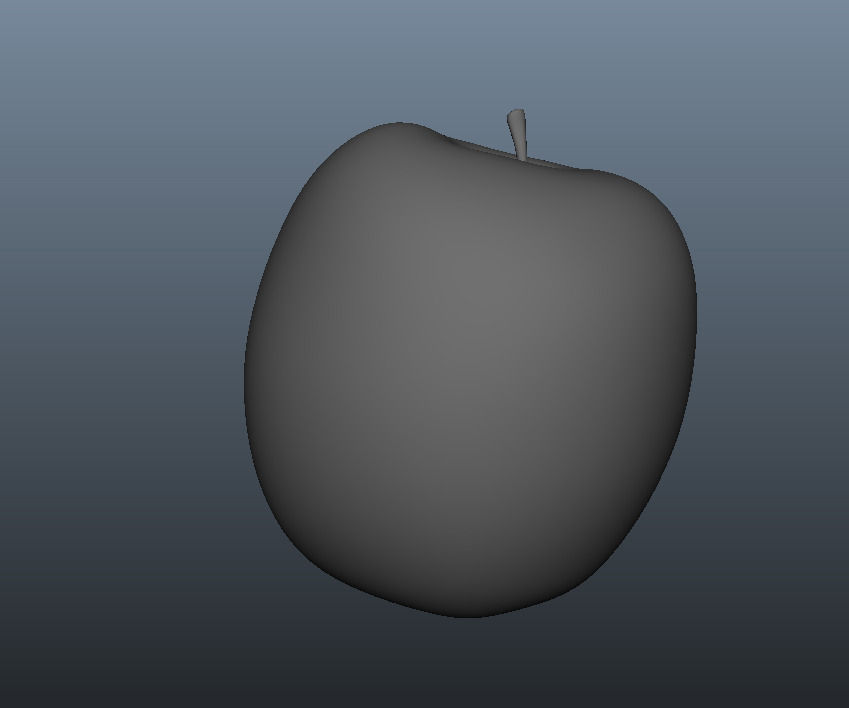 green apple 3D model_6