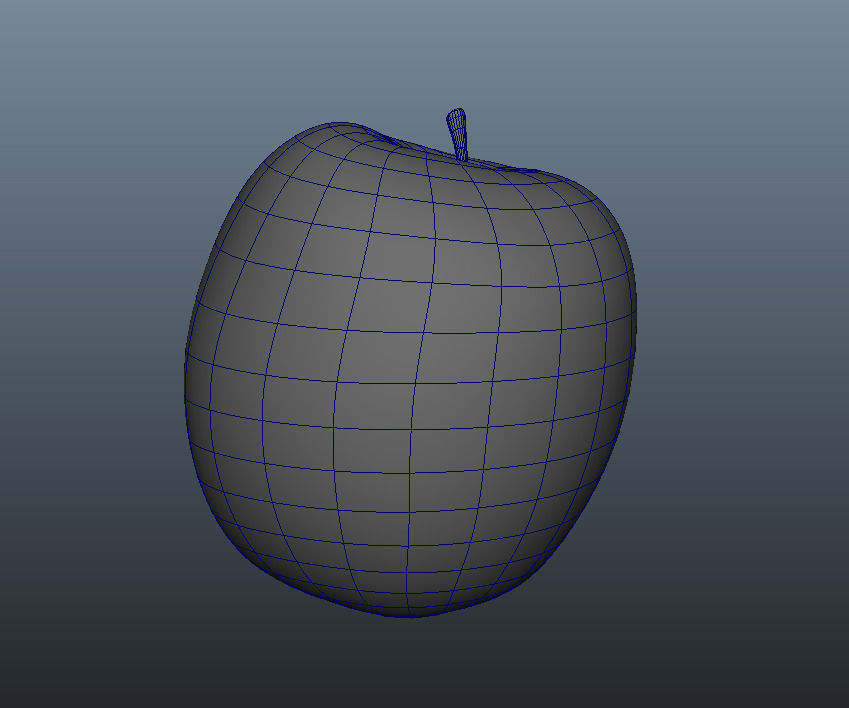 green apple 3D model_8