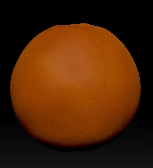 orange Low-poly 3D model_3
