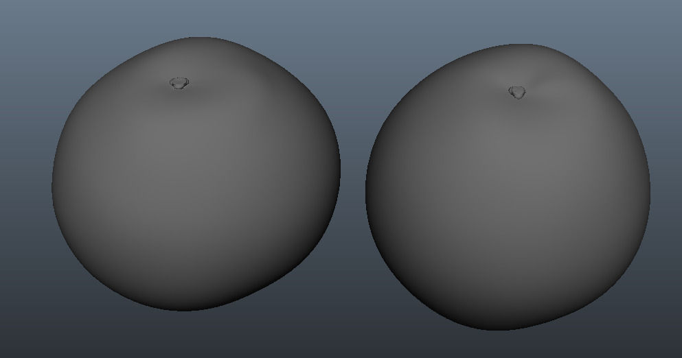 orange Low-poly 3D model_1