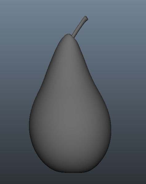 fresh pear Low-poly 3D model_3
