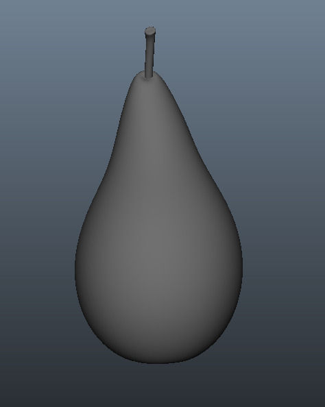 fresh pear Low-poly 3D model_4
