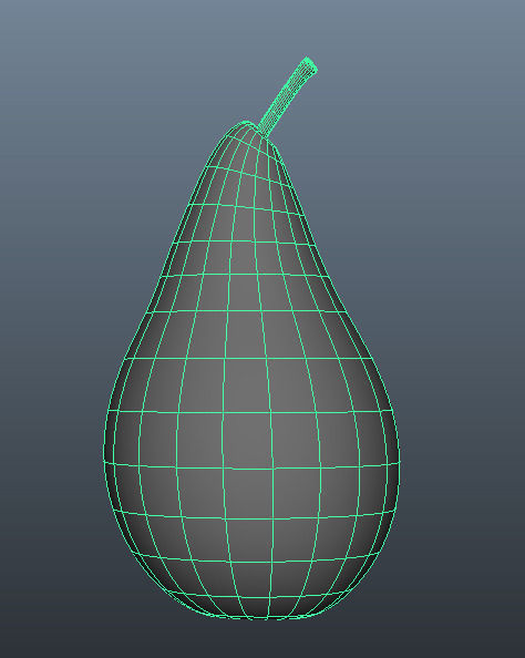 fresh pear Low-poly 3D model_8