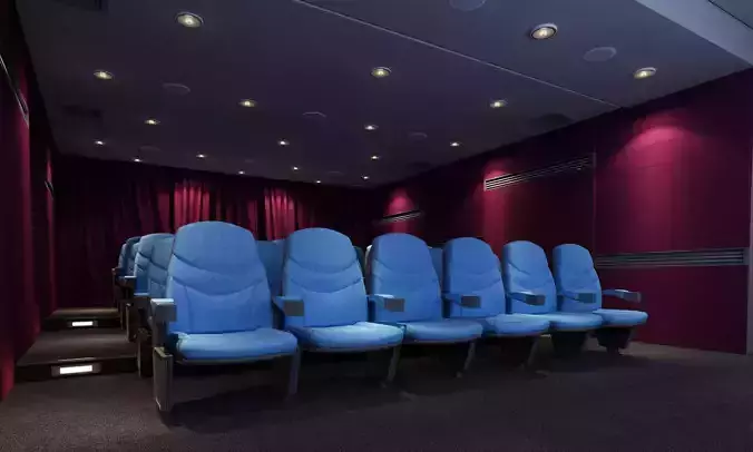 Mini cinema theatre 3D model