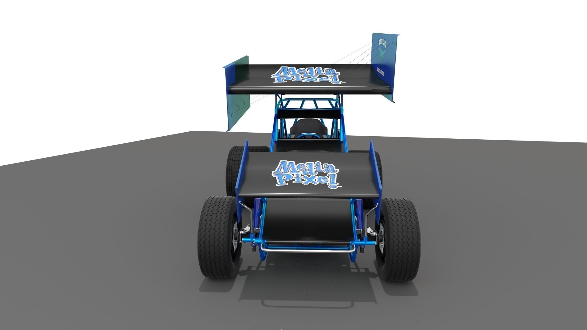 3D Model of a Sprint Car by Media Pixel 3D model_3