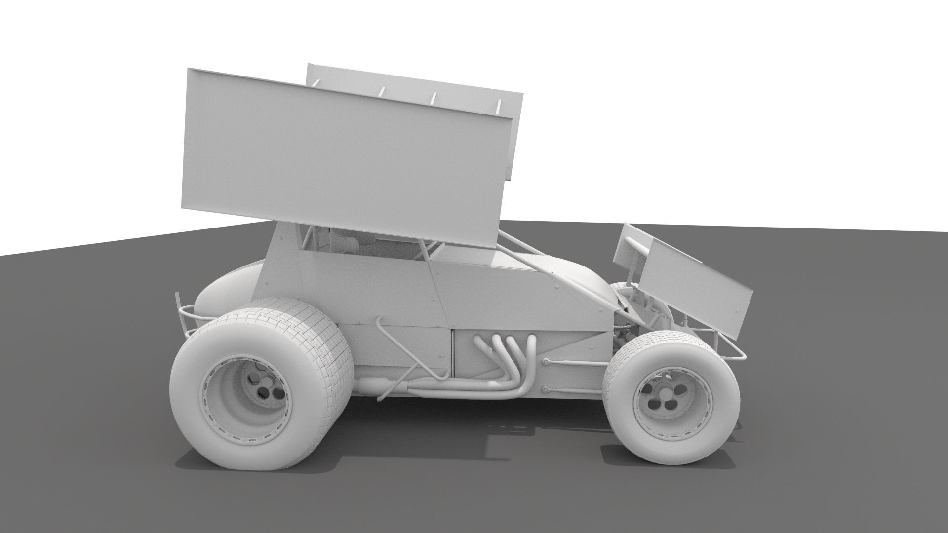 3D Model of a Sprint Car by Media Pixel 3D model_5