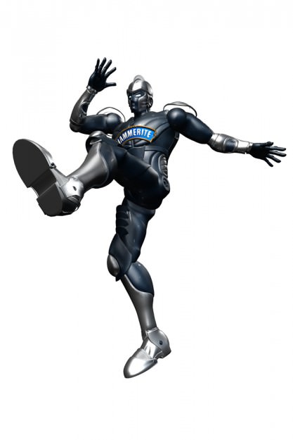 Robot  Rigget men Free low-poly 3D model_2