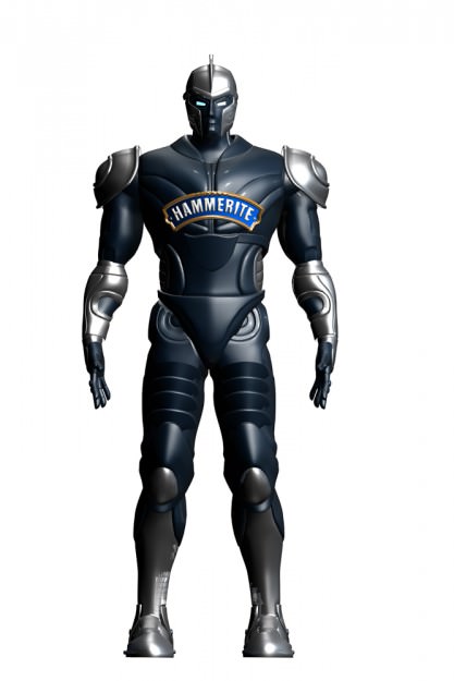 Robot  Rigget men Free low-poly 3D model_7