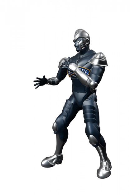 Robot  Rigget men Free low-poly 3D model_5