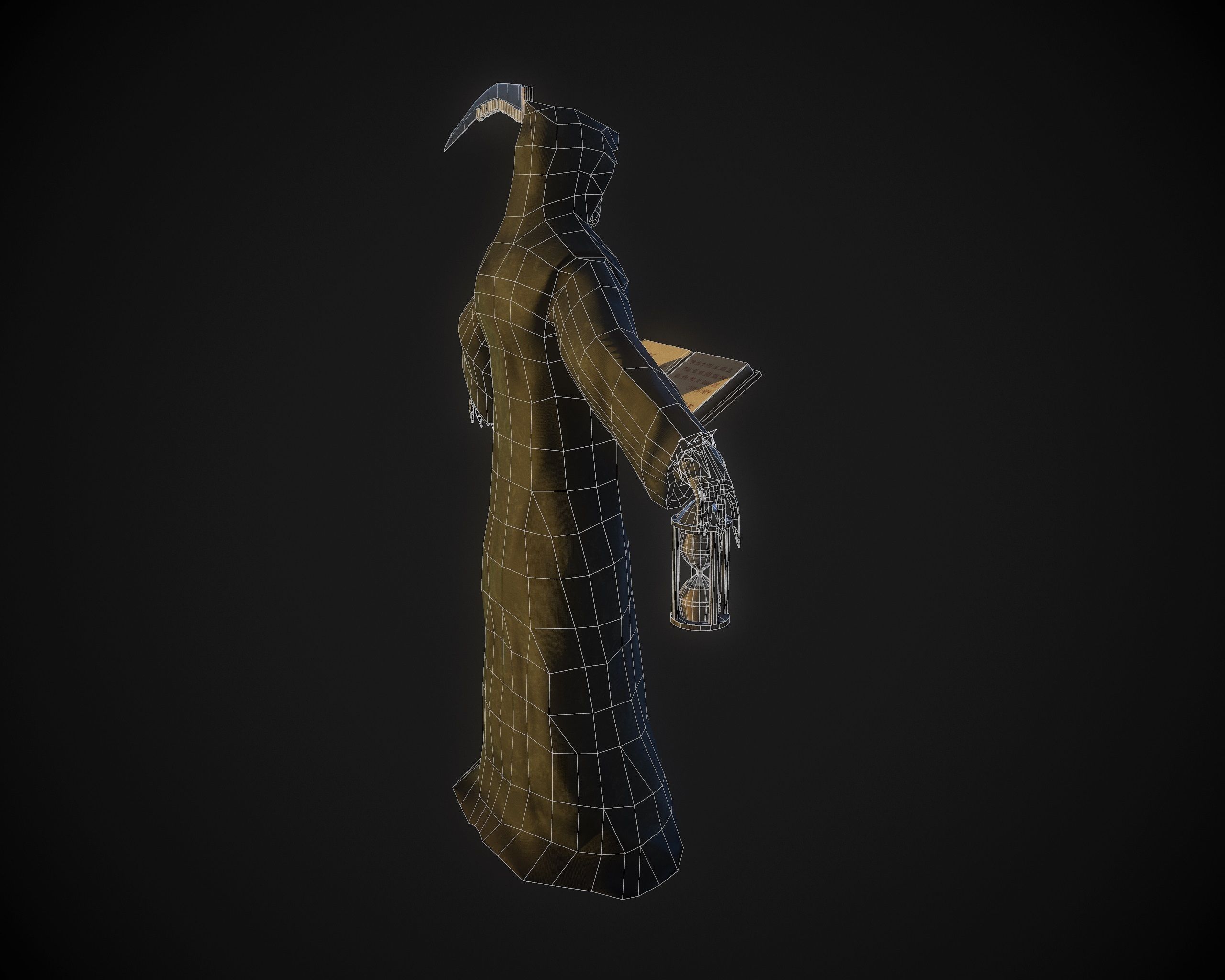 Death Low-poly 3D model_1