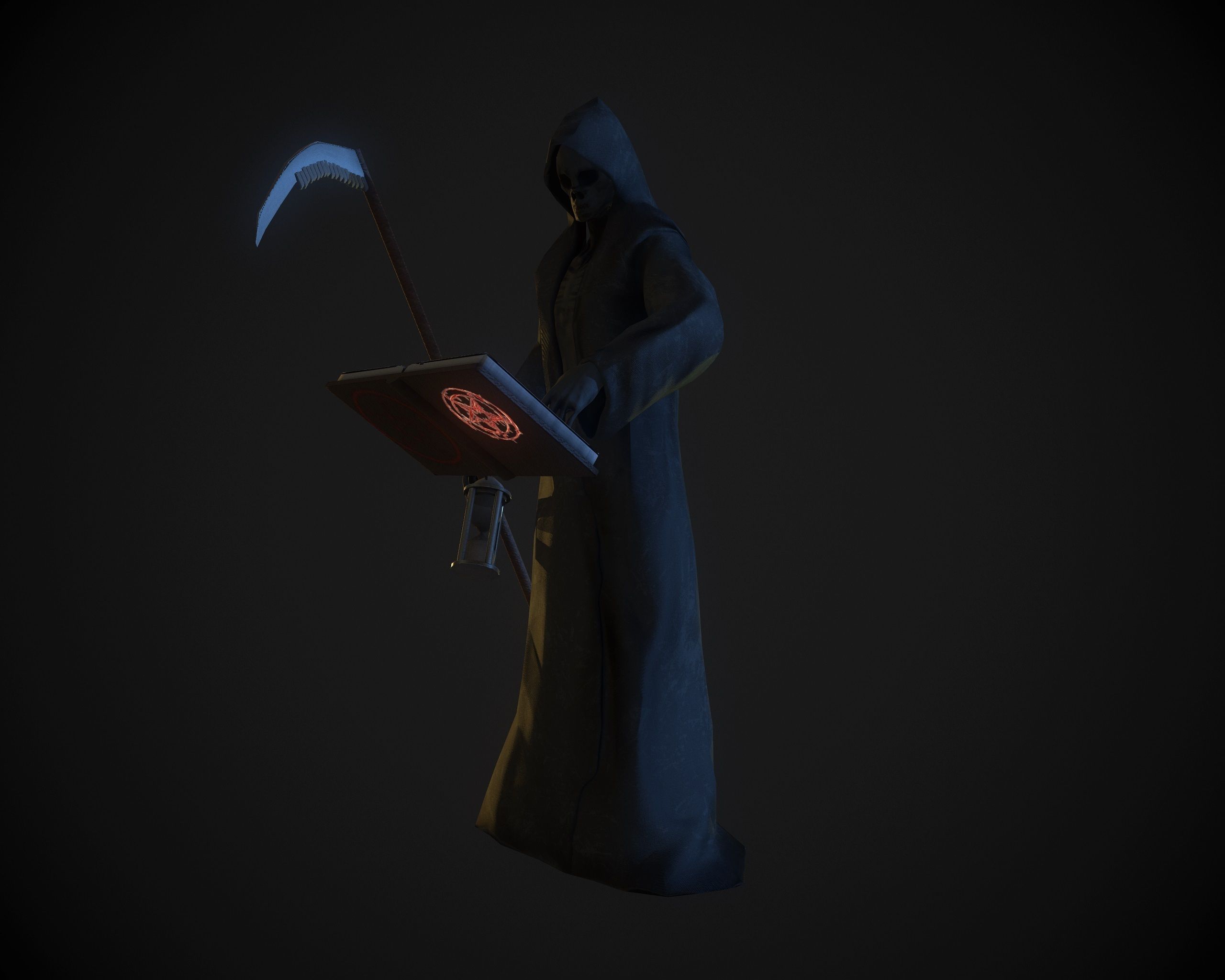 Death Low-poly 3D model_9