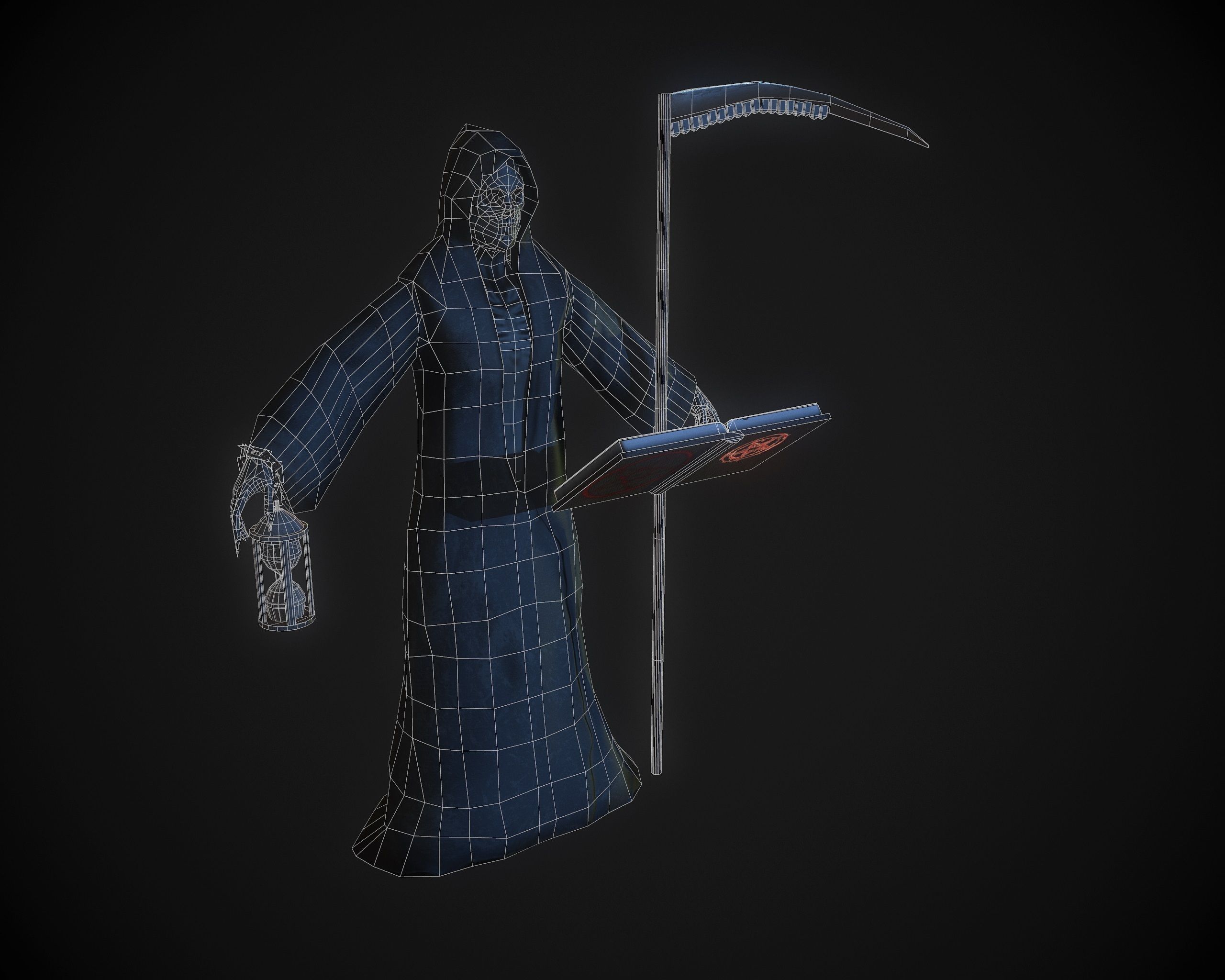 Death Low-poly 3D model_4
