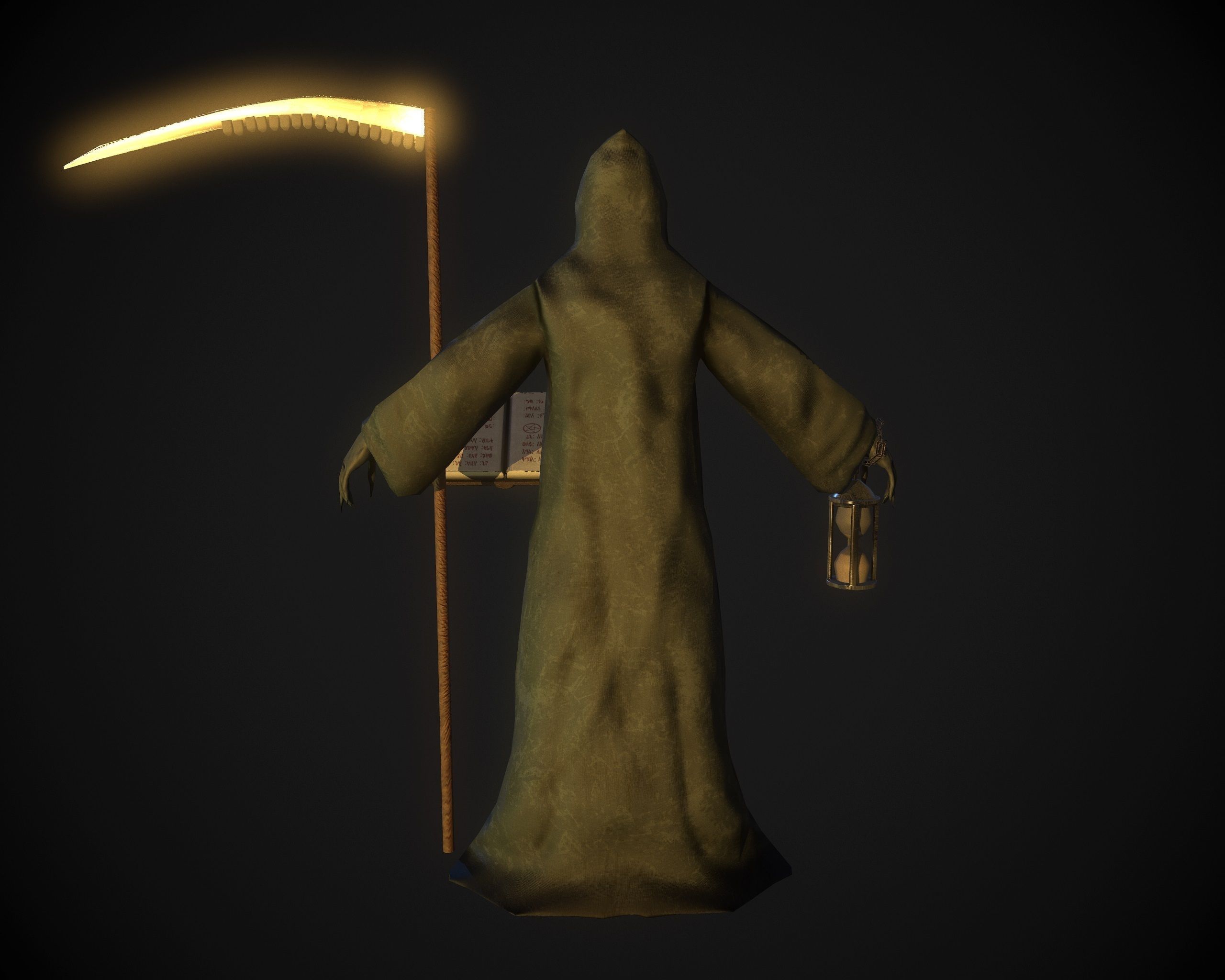 Death Low-poly 3D model_3