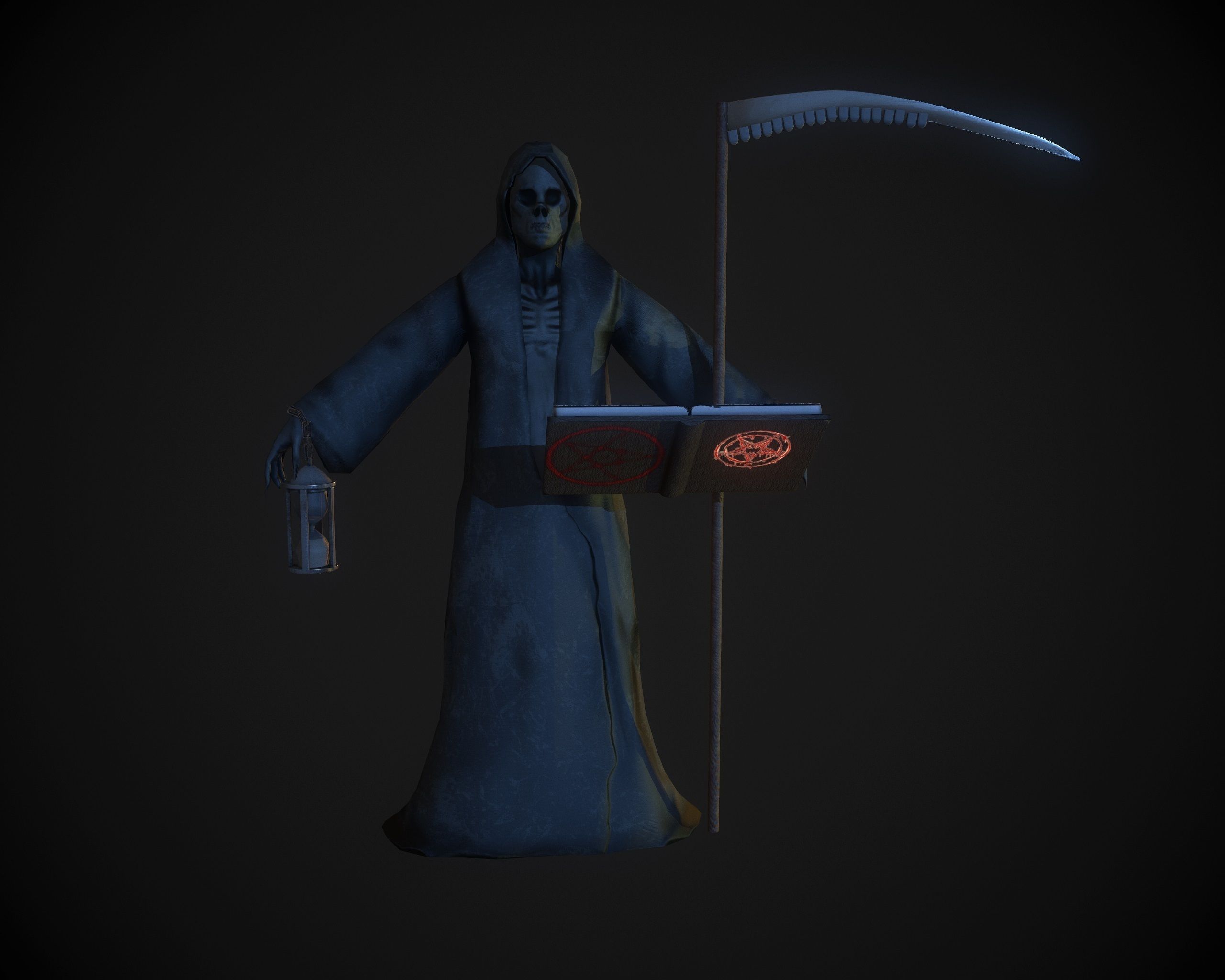 Death Low-poly 3D model_2