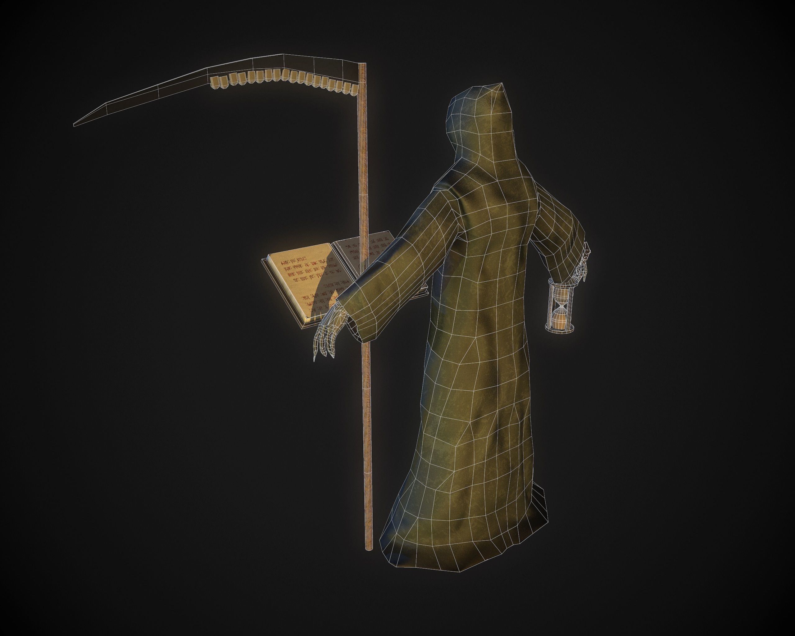 Death Low-poly 3D model_7