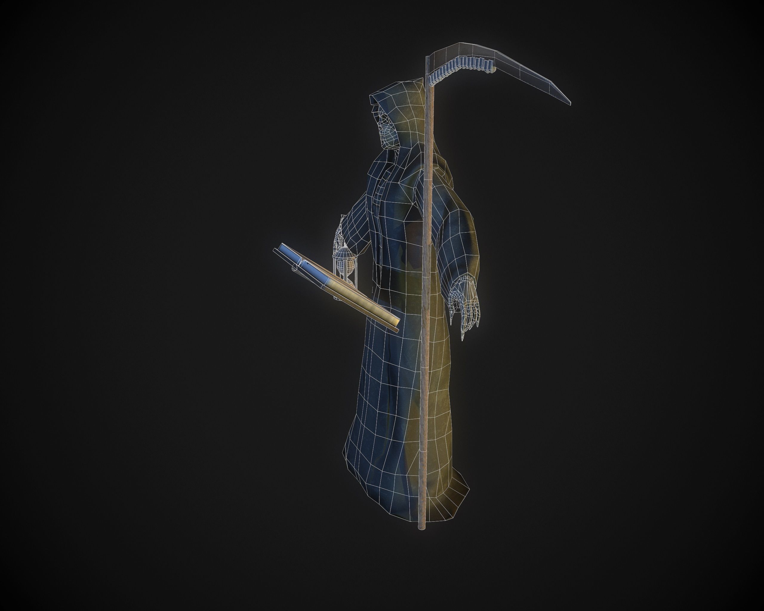 Death Low-poly 3D model_0