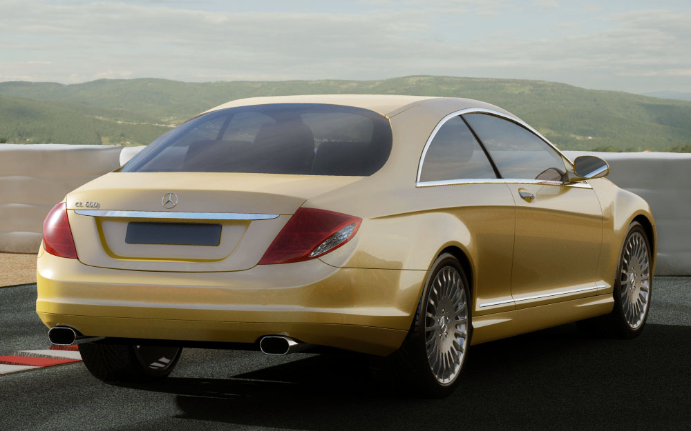 Mercedes CL 2007 3D model_13