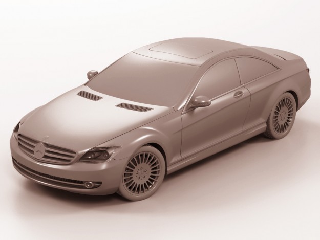 Mercedes CL 2007 3D model_8