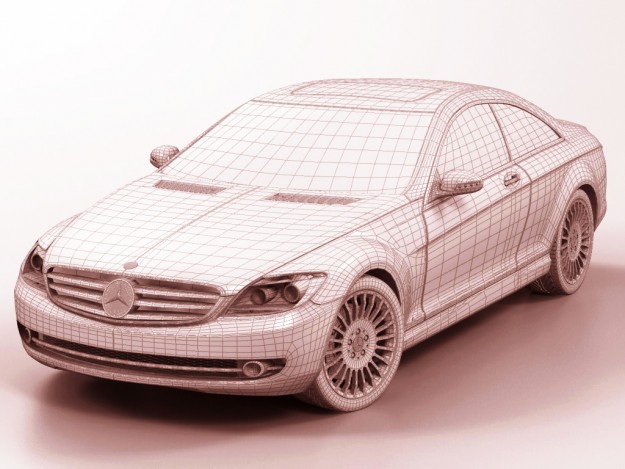 Mercedes CL 2007 3D model_10