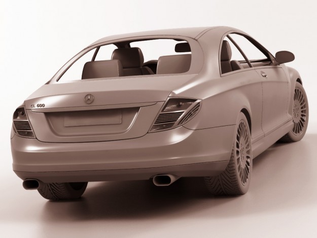 Mercedes CL 2007 3D model_9