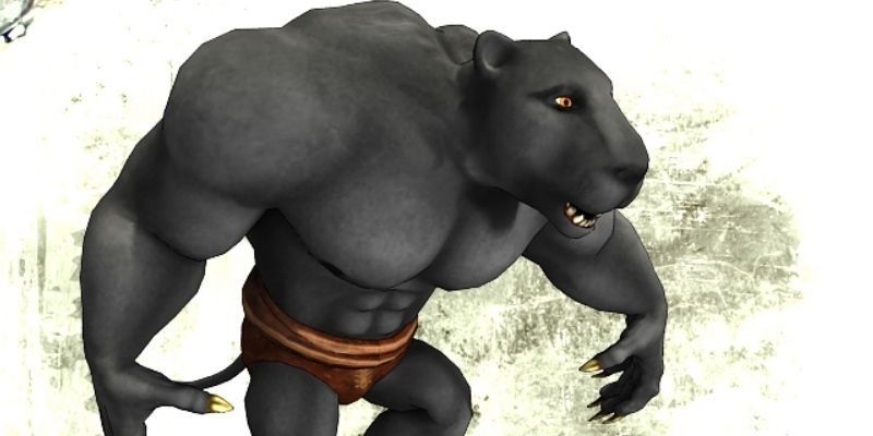 Puma Killer Low-poly 3D model_1