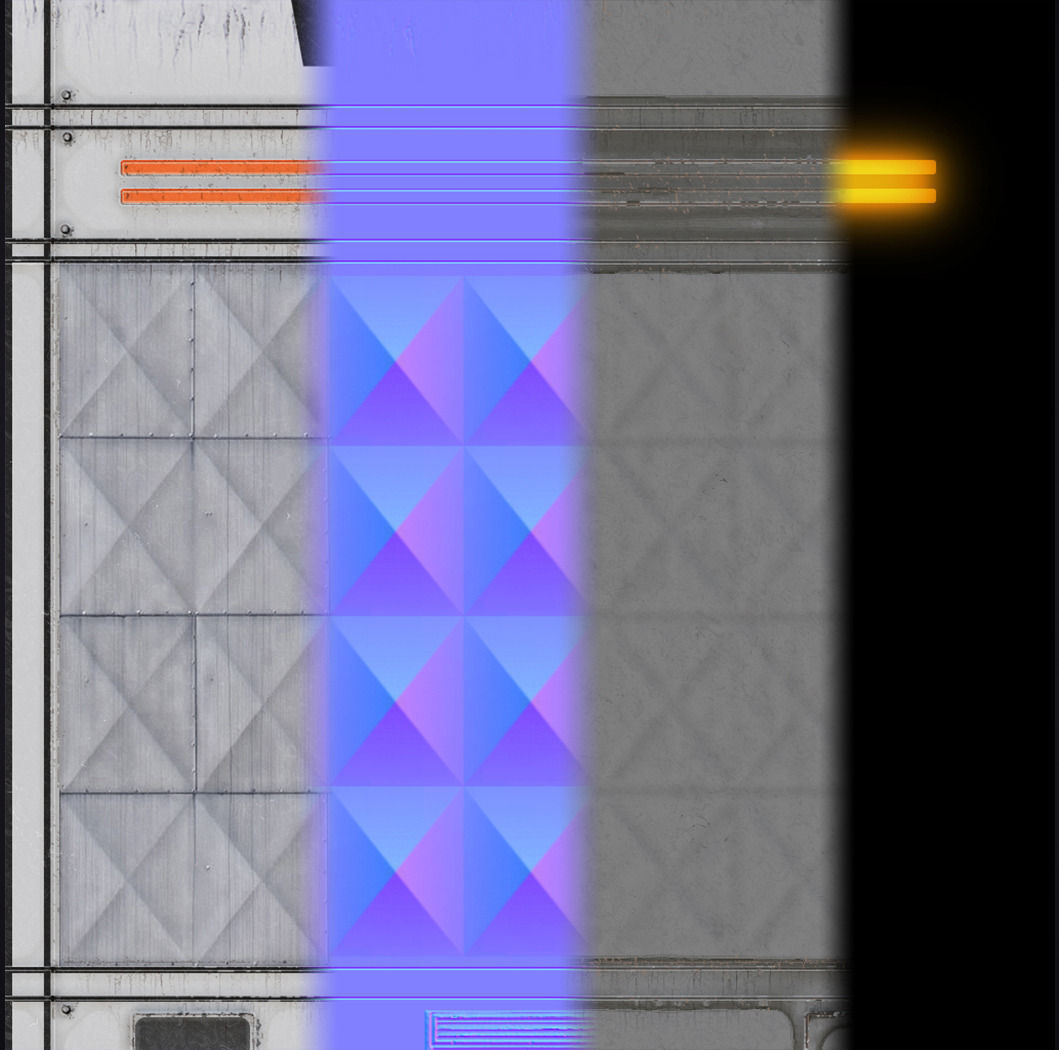 Sci-Fi Panel 1 - Low Poly Low-poly 3D model_4